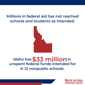 $33 million in EANS funding has not reached the Idaho students and schools as intended