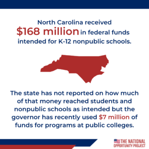 Millions in EANS funding has not reached the North Carolina students and schools it was intended for